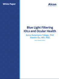 Blue Light Filtering IOL and Ocular Health